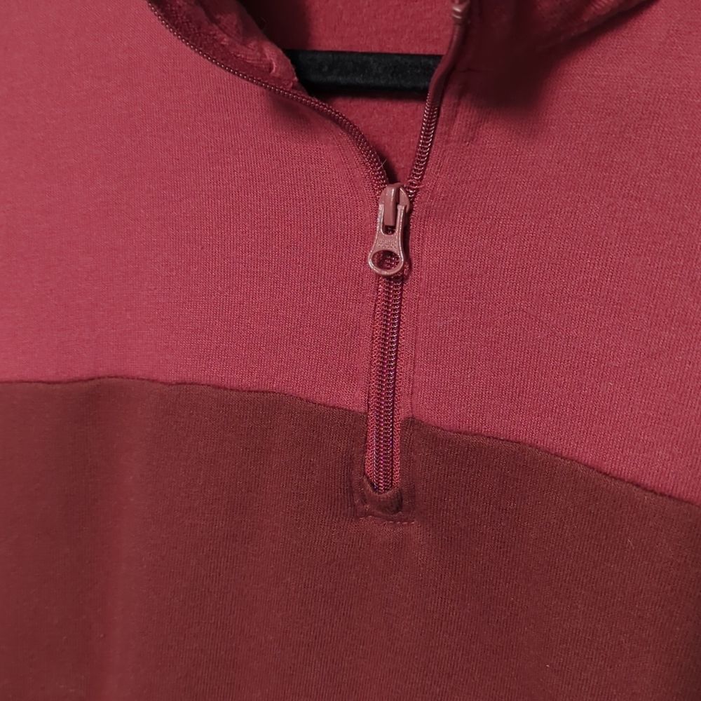 Colsie Red Quarter Zip Pullover - Picture 3 of 6